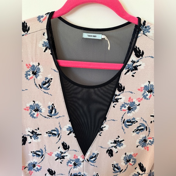 Kimchi Blue Urban Outfitters pink and black floral mesh dress size Large - Picture 4 of 8